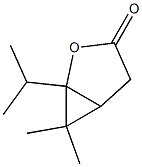 2-Oxabicyclo[3.1.0]hexan-3-one,6,6-dimethyl-1-(1-methylethyl)-(9CI) Structure
