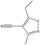 4-Isothiazolecarbonitrile,5-ethyl-3-methyl-(9CI) Structure