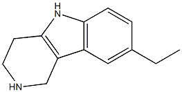 1H-Pyrido[4,3-b]indole,8-ethyl-2,3,4,5-tetrahydro-(9CI) 结构式