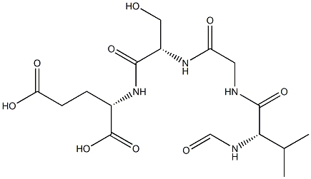 N-FORMYL-L-VALYLGLYCYL-L-SERYL-L-GLUTAMIC ACID) Struktur