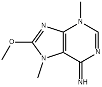 6H-Purin-6-imine,3,7-dihydro-8-methoxy-3,7-dimethyl-(9CI) Structure