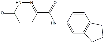 3-Pyridazinecarboxamide,N-(2,3-dihydro-1H-inden-5-yl)-1,4,5,6-tetrahydro-6- 化学構造式