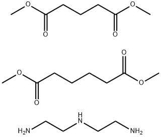 Hexanedioic acid, dimethyl ester, polymer with N-(2-aminoethyl)-1,2-ethanediamine and dimethyl pentanedioate 结构式