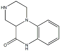 2,3,4,4a-tetrahydro-1H-pyrazino(1,2a)quinoxalin-5-(6H)one 结构式