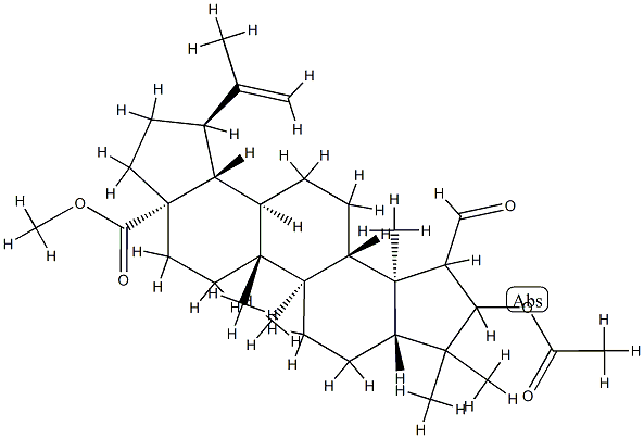 3-(Acetyloxy)-2-formyl-A(1)-norlup-20(29)-en-28-oic acid methyl ester 结构式