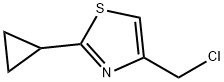 4-(chloromethyl)-2-cyclopropyl-1,3-thiazole Struktur