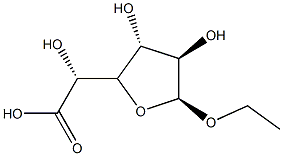 alpha-D-Galactofuranosiduronicacid,ethyl(9CI) Structure
