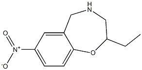 1,4-Benzoxazepine,2-ethyl-2,3,4,5-tetrahydro-7-nitro-(9CI) Struktur
