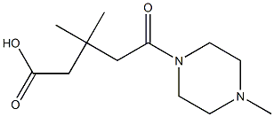 3,3-Dimethyl-5-(4-methyl-piperazin-1-yl)-5-oxo-pentanoic acid Structure