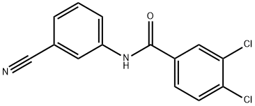 3,4-dichloro-N-(3-cyanophenyl)benzamide Structure
