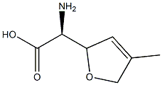 erythro-Hex-4-enonic acid, 2-amino-3,6-anhydro-2,4,5-trideoxy-5-methyl- (9CI) Struktur