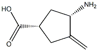 Cyclopentanecarboxylic acid, 3-amino-4-methylene-, (1R,3R)-rel- (9CI) Structure