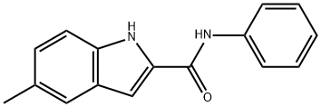 1H-Indole-2-carboxamide,5-methyl-N-phenyl-(9CI) Structure