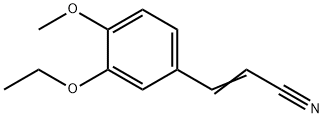 2-Propenenitrile,3-(3-ethoxy-4-methoxyphenyl)-(9CI) Structure