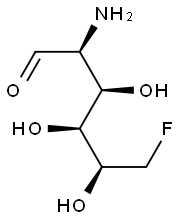 2-amino-2,6-dideoxy-6-fluoromannopyranose Structure