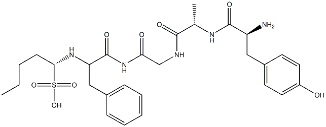 enkephalin sulfonic acid, Ala(2)-Nle(5)-|