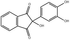(Dihydroxy-3,4 phenyl)-2 hydroxy-2 indanedione-1,3 [French] Struktur