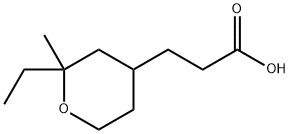 2H-Pyran-4-propanoicacid,2-ethyltetrahydro-2-methyl-(9CI) Structure