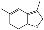 Benzofuran,2,6,7,7a-tetrahydro-3,5-dimethyl-(9CI) 结构式