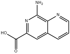 1,7-Naphthyridine-6-carboxylicacid,8-amino-(9CI) Structure