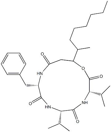 75920-37-5 N-[N-[N-(3-Hydroxy-4-methyl-1-oxodecyl)-L-phenylalanyl]-L-valyl]-L-valine λ-lactone