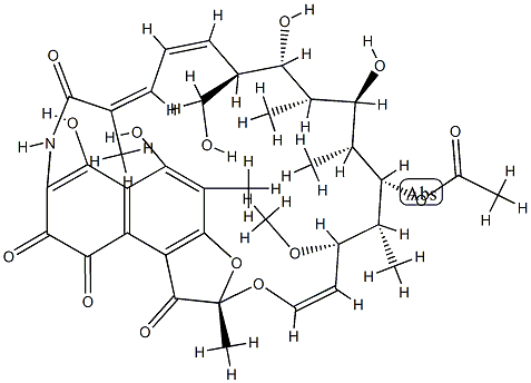 1,4-Dideoxy-1,4-dihydro-3,31-dihydroxy-1,4-dioxorifamycin Structure