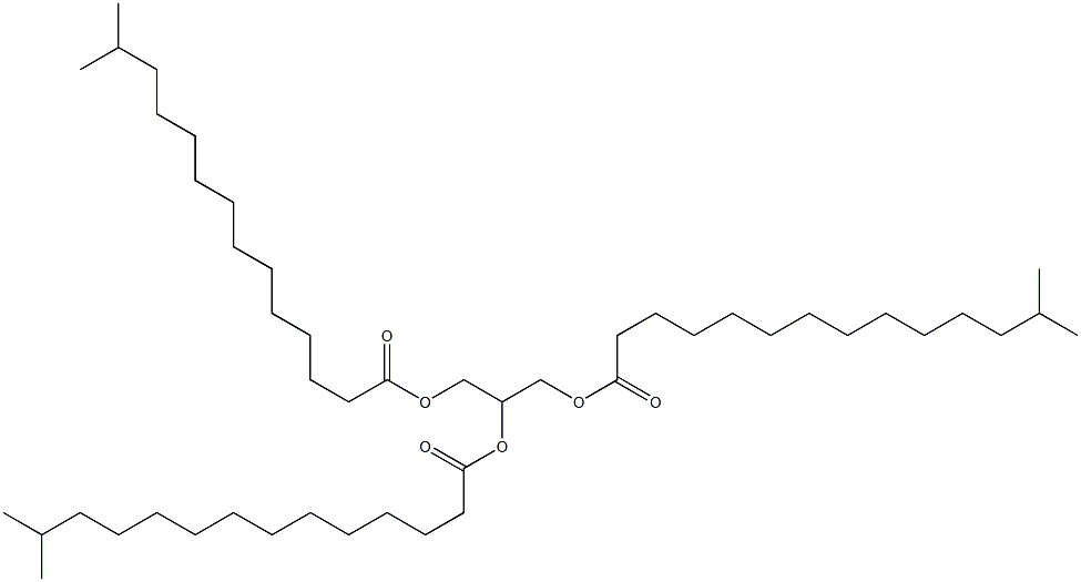 13-methyltetradecanoin tri-(13-methyltetradecanoyl)glycerol,75929-60-1,结构式