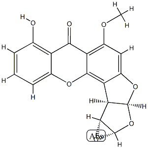 STERIGMATOCYSTIN1,2-OXIDE Struktur