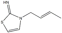 2(3H)-Thiazolimine,3-(2-butenyl)-(9CI) Struktur