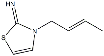 2(3H)-Thiazolimine,3-(2-butenyl)-(9CI) Structure