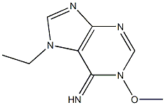 6H-Purin-6-imine,7-ethyl-1,7-dihydro-1-methoxy-(9CI) Struktur