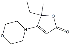 2(5H)-Furanone,5-ethyl-5-methyl-4-(4-morpholinyl)-(9CI) Struktur