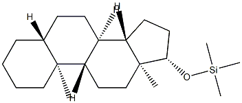 (5α-Androstan-17β-yloxy)trimethylsilane Structure