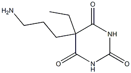 2,4,6(1H,3H,5H)-Pyrimidinetrione,5-(3-aminopropyl)-5-ethyl-(9CI) Structure