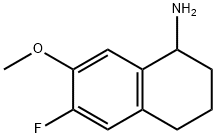 1-Naphthalenamine,6-fluoro-1,2,3,4-tetrahydro-7-methoxy-(9CI) 结构式