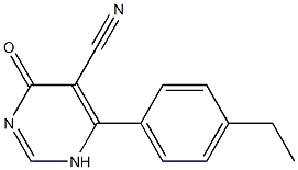 5-Pyrimidinecarbonitrile,6-(4-ethylphenyl)-1,4-dihydro-4-oxo-(9CI) Structure