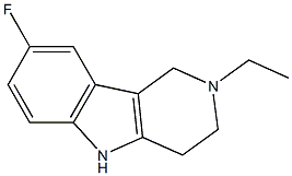1H-Pyrido[4,3-b]indole,2-ethyl-8-fluoro-2,3,4,5-tetrahydro-(9CI) Struktur