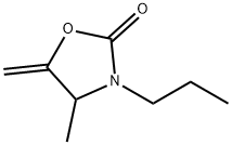 2-Oxazolidinone,4-methyl-5-methylene-3-propyl-(9CI) Struktur