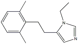 1H-Imidazole,5-[2-(2,6-dimethylphenyl)ethyl]-1-ethyl-(9CI) Struktur