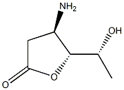 lyxo-Hexonic acid, 3-amino-2,3,6-trideoxy-, gamma-lactone (9CI) Structure