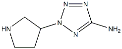 2H-Tetrazol-5-amine,2-(3-pyrrolidinyl)-(9CI) Structure