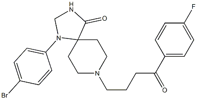 p-Bromospiperone 化学構造式