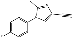 1H-Imidazole,4-ethynyl-1-(4-fluorophenyl)-2-methyl-(9CI) 结构式
