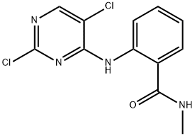 2-((2,5-二氯嘧啶-4-基)氨基)-N-甲基苯甲酰胺,761440-08-8,结构式