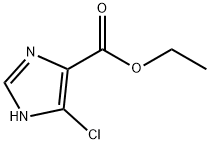5-氯-1H-咪唑-4-羧酸乙酯, 76182-29-1, 结构式