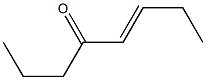 5-Octen-4-one Struktur