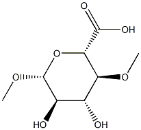 ba-D-Glucopyranosiduronic acid, methyl 4-O-methyl- (9CI) Struktur