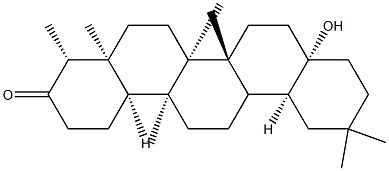 17-Hydroxy-28-nor-D:A-friedooleanan-3-one 结构式