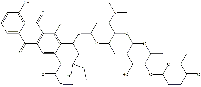 6-O-methylaclacinomycin 结构式