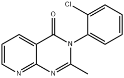 3-(2-chlorophenyl)-2-methyl-pyrido<2,3-d>pyrimidin-4(3H)-one Structure